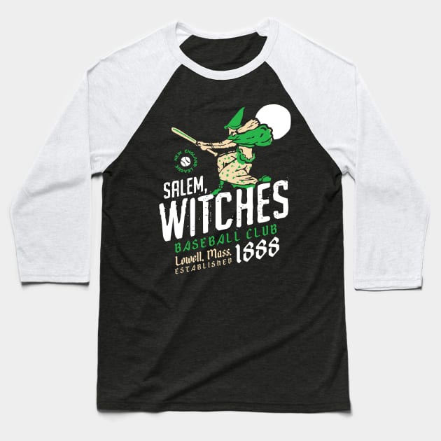 Salem Witches Baseball T-Shirt by MindsparkCreative